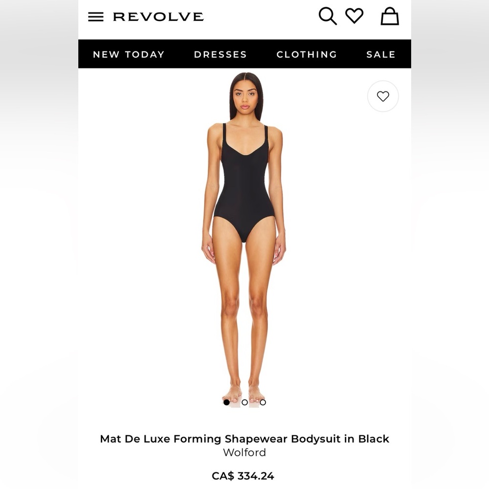 Wolford NWT Matt De Lux Forming Wire Bodysuit - Black size: Small Body & B-Cup